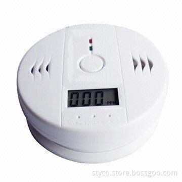 Carbon Monoxide PIR Detector, Loud 85dB Alarm, LED Display, 3 x 1.5V AA Operating Voltage